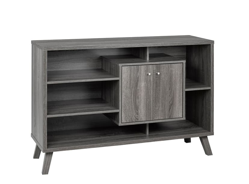 Brassex Multi-Tier Wooden Dining Buffet/Server with Storage, Grey