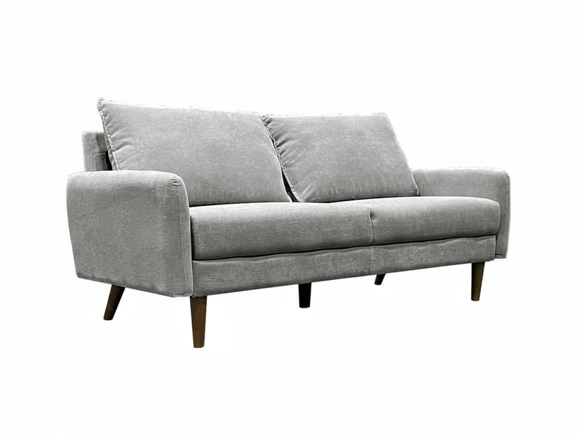 Brassex Sophia Dark Grey 3-Seater Sofa with Splayed Legs