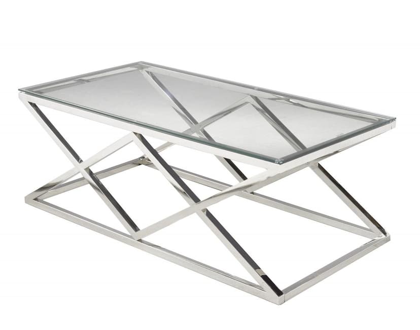 Brassex Sophia Coffee Table, Silver