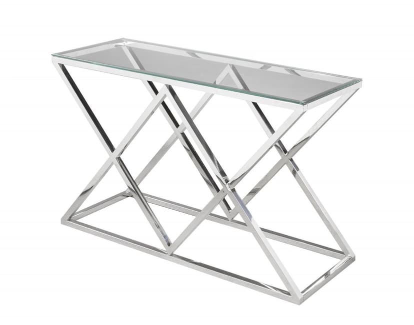 Brassex Sophia Sofa Table, Silver