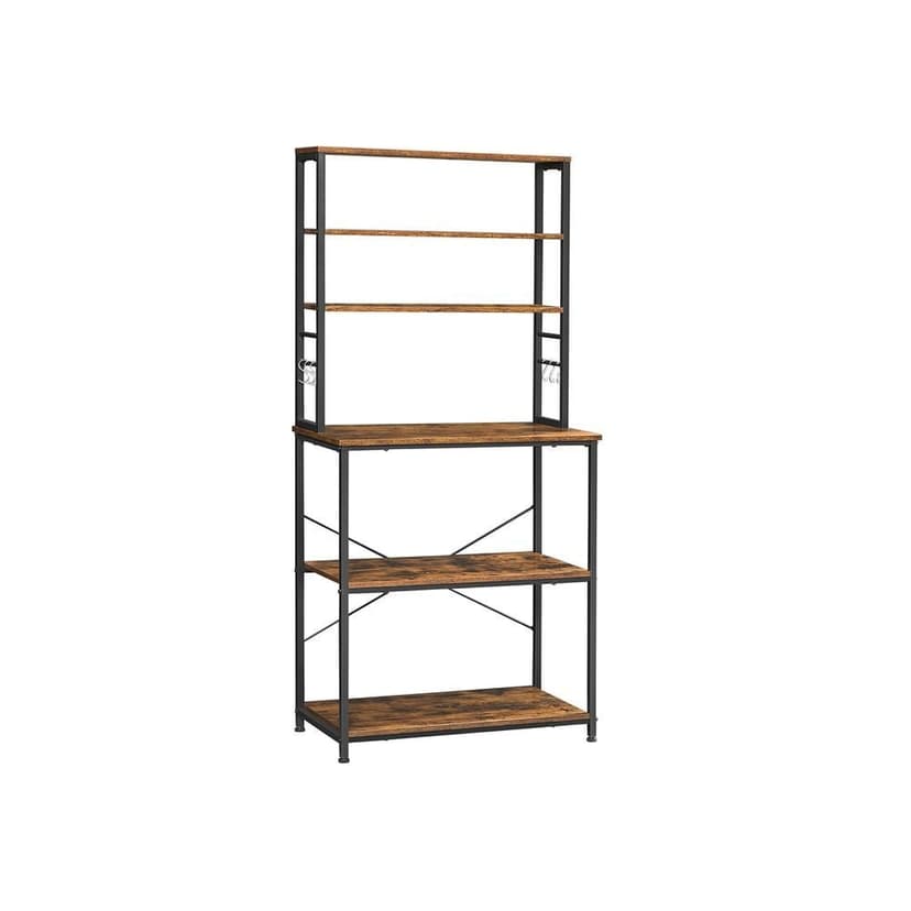 Songmics Home Rustic Brown Coffee Bar/Baker’s Rack