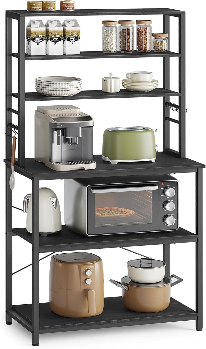 Songmics Home 6-Shelf Coffee Bar/Baker’s Rack with Steel Frame