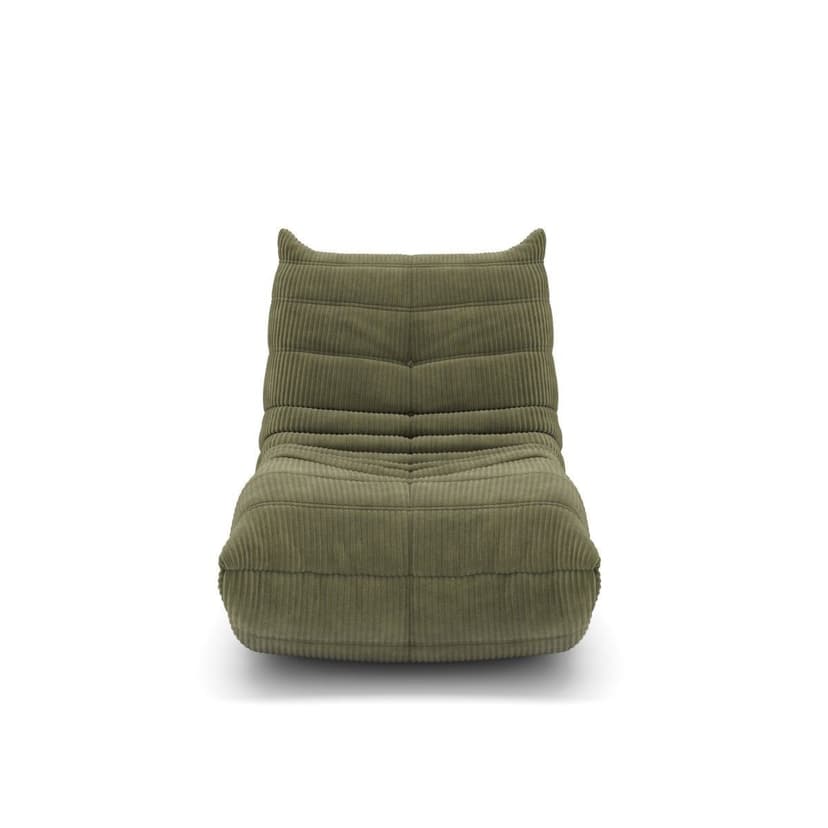 Brassex Tony Sage All-Foam Armless Chair with Fabric Cover