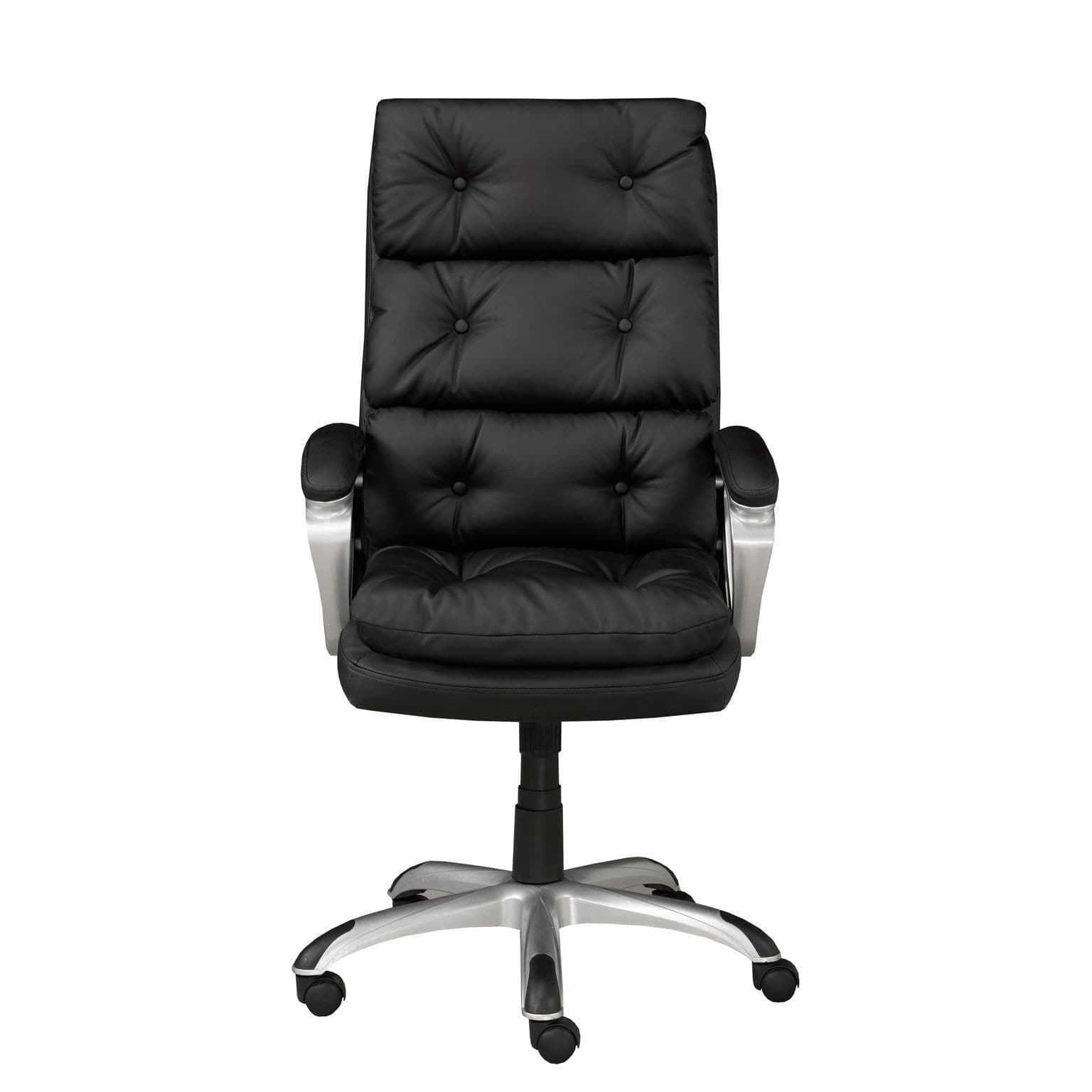 Brassex Ellisse Adjustable Ergonomic Black Swivel Office/Desk Chair