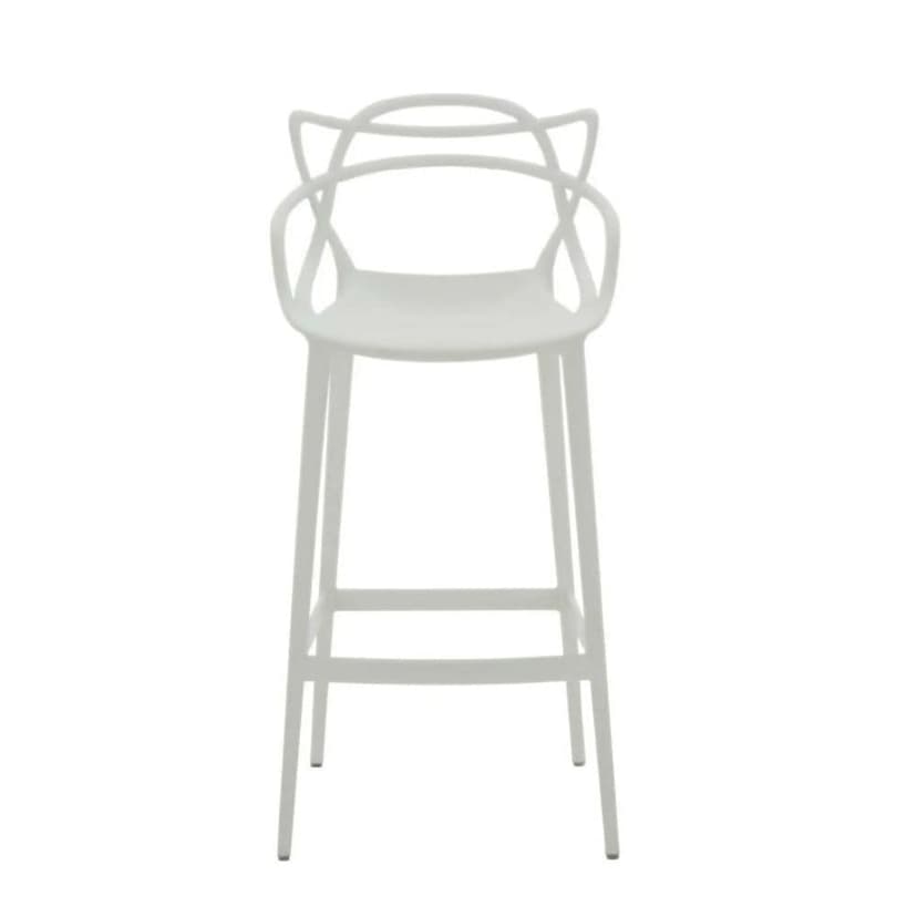 Take Me Home White Molded Polypropylene Keeper Stool