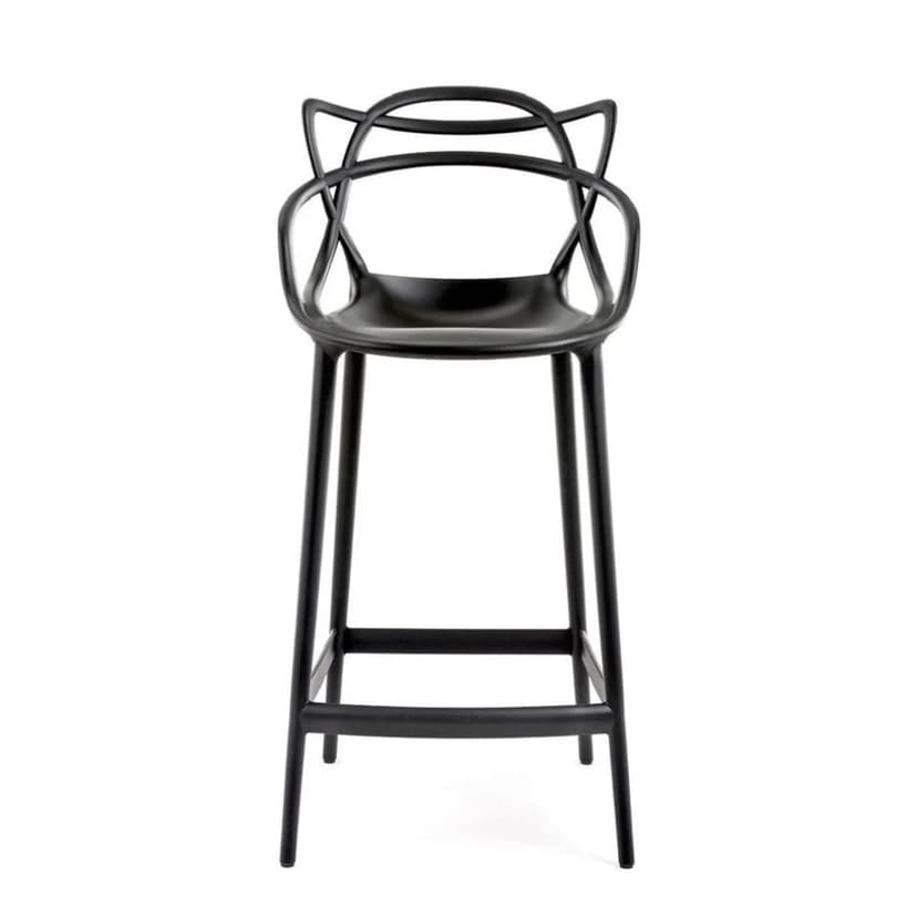 Take Me Home Black Molded Polypropylene Keeper Stool