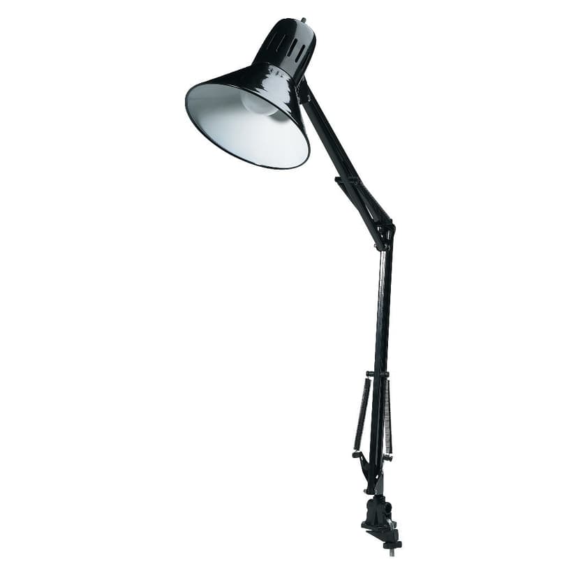 NOMA Swing Arm Adjustable Desk Lamp, 31.5-in, Black