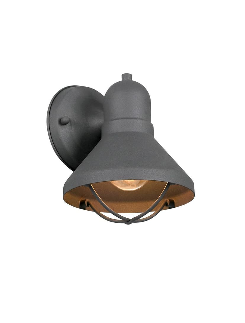 NOMA 1-Light Outdoor Down Wall Light, Matte Black, 2-pk