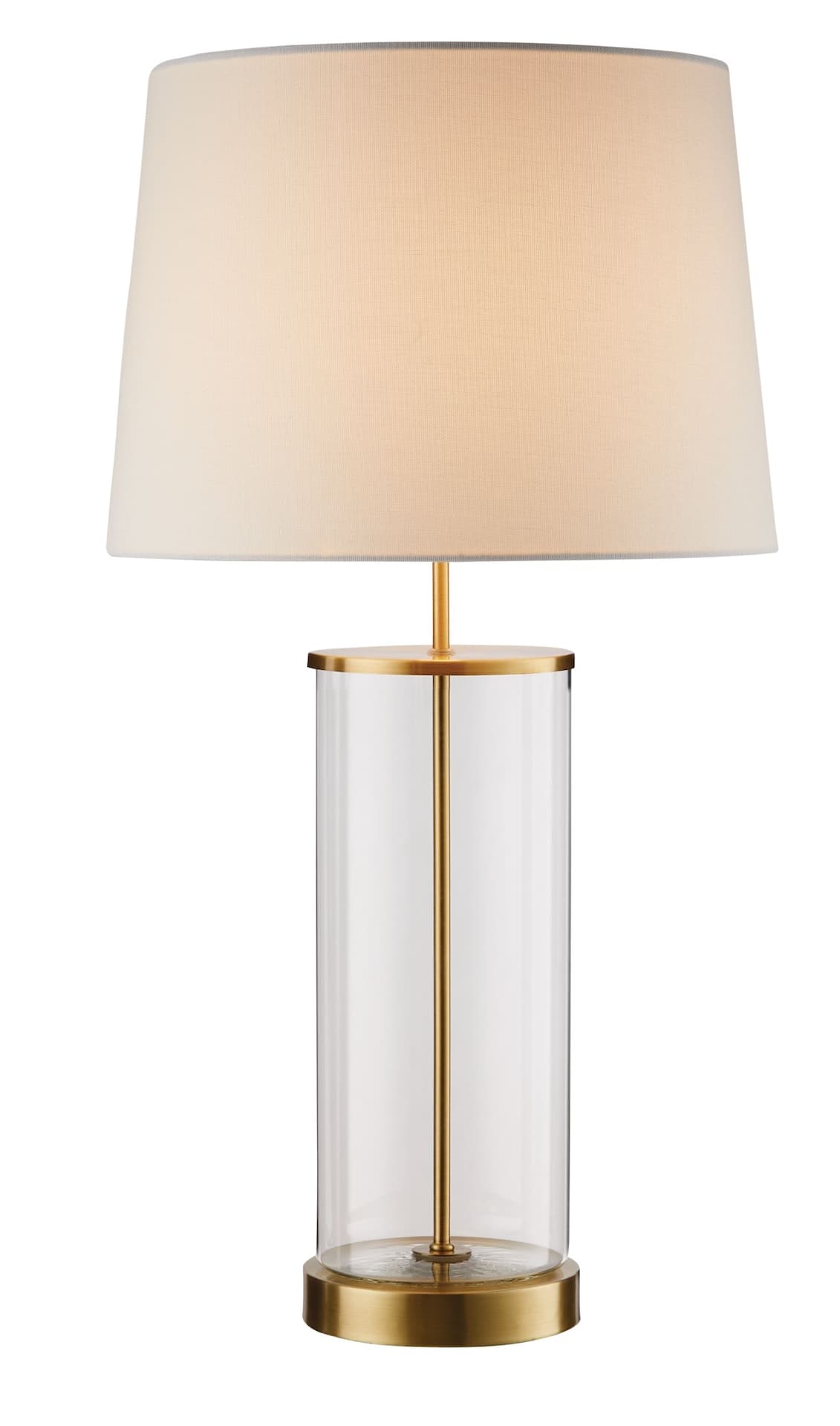CANVAS Fillable Table Lamp with USB Port, 26-in, Brushed Brass