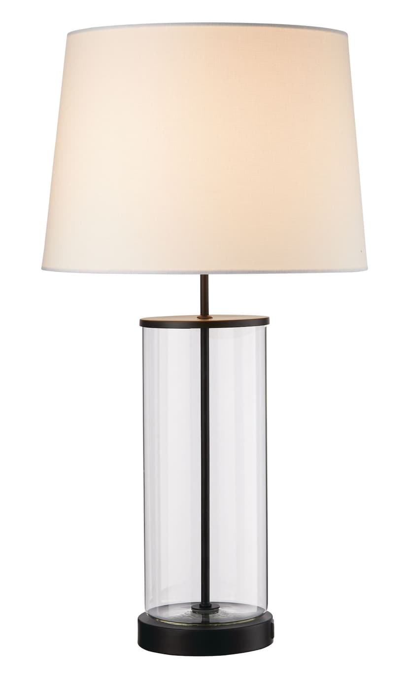 CANVAS Fillable Table Lamp with USB Port, 26-in, Matte Black