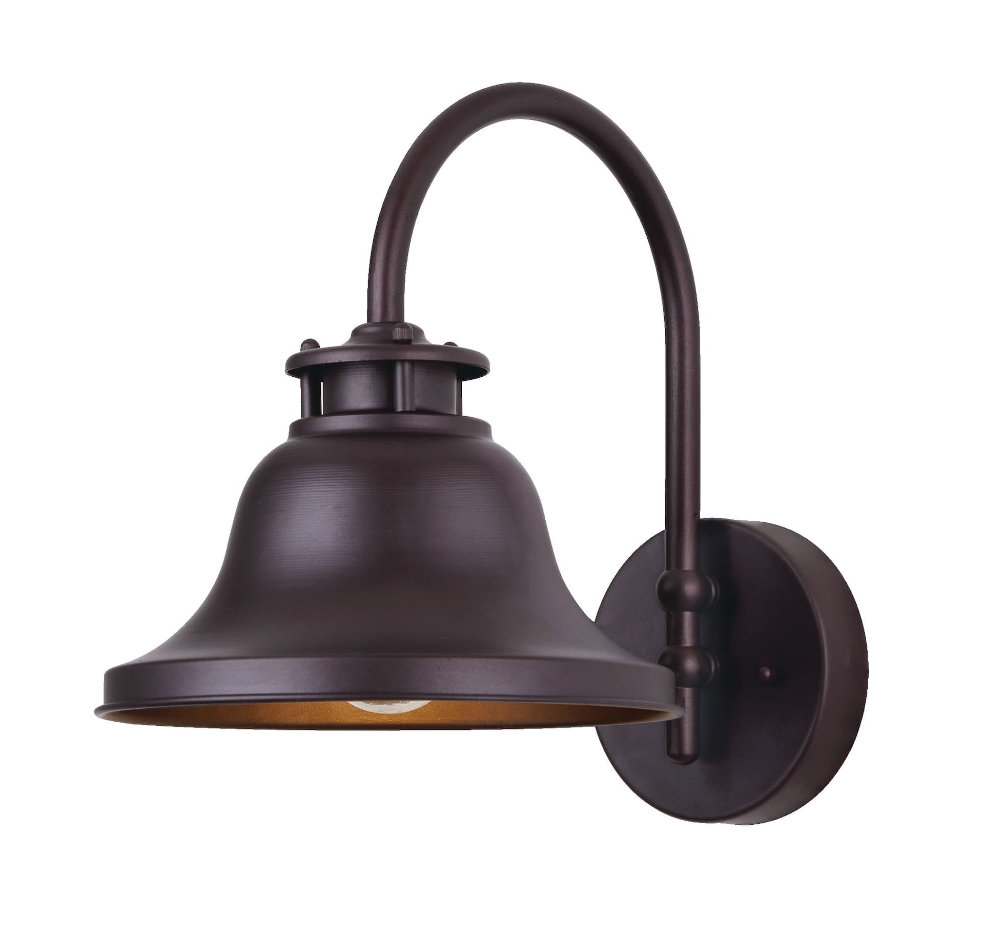 NOMA Decorative Globe Outdoor Down Wall Light, Weather-Resistant, Oil Rubbed Bronze