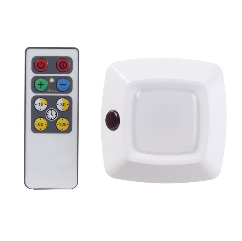 Globe Electric Soft-White Infrared Puck Light with Remote