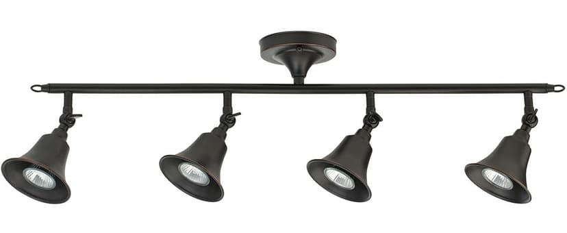 NOMA Dundas 4-Light Track Light Fixture, Oil Rubbed Bronze