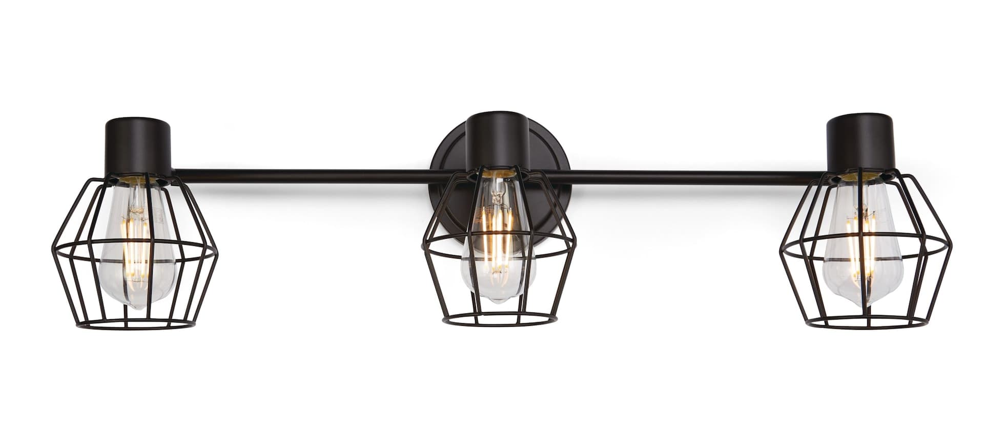 CANVAS Keele 3-Light Cage Shade Track Light Fixture, Oil Rubbed Bronze