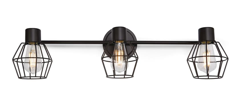 CANVAS Keele 3-Light Cage Shade Track Light Fixture, Oil Rubbed Bronze