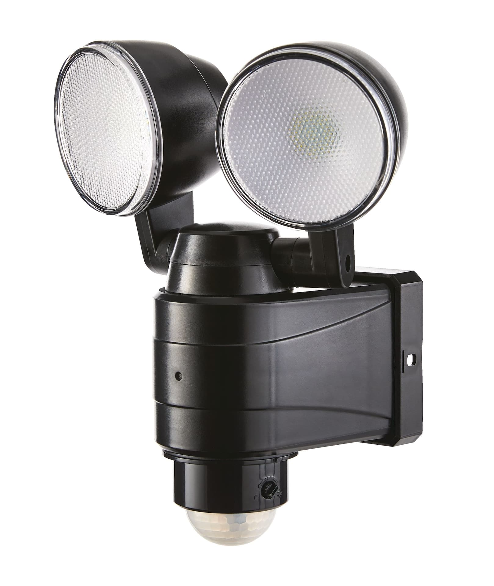 NOMA Dual-Head 180-Degree Outdoor Security Light, Weather-Resistant