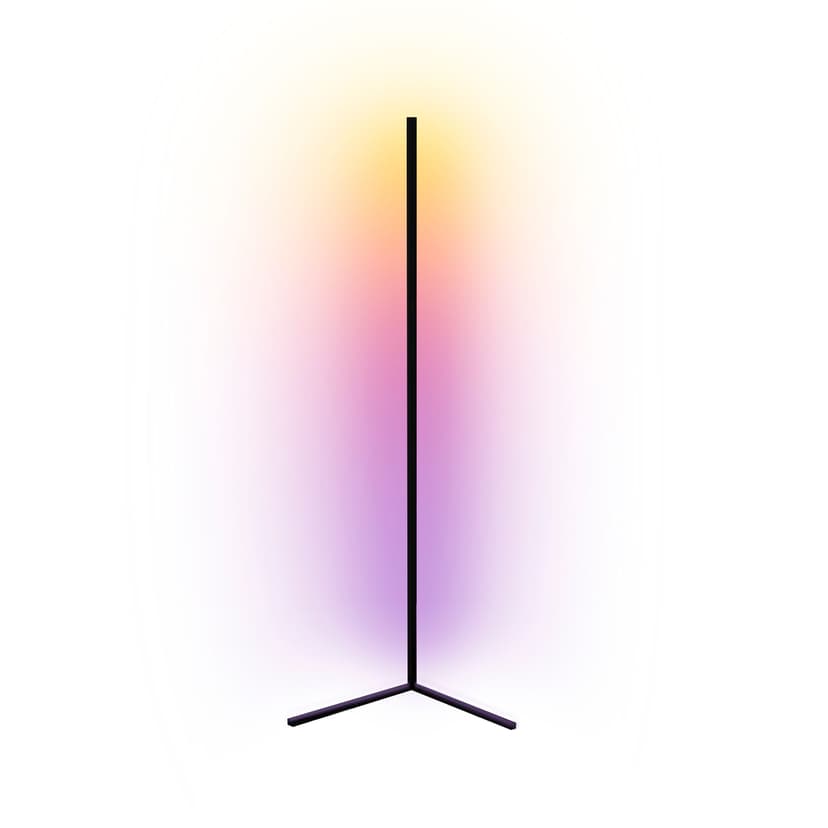 NOMA RGBIC Floor Corner Lamp, 55.2-in, Black