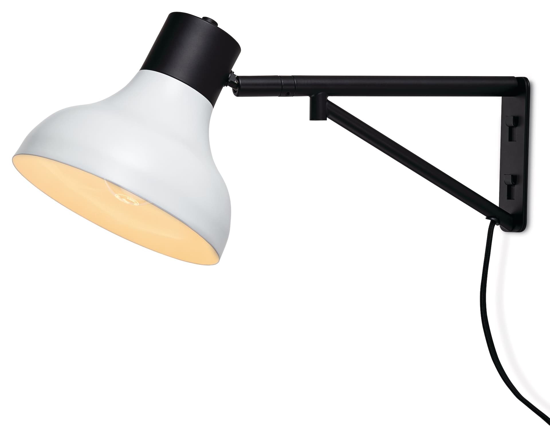 CANVAS Johnstone Plug-In Wall Sconce with Pivoting Shade, Matte Black