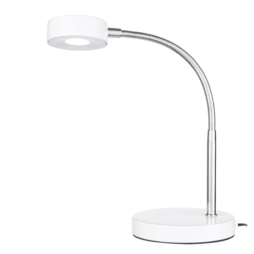 NOMA LED Desk Lamp, 15-1/4-in, White/Silver