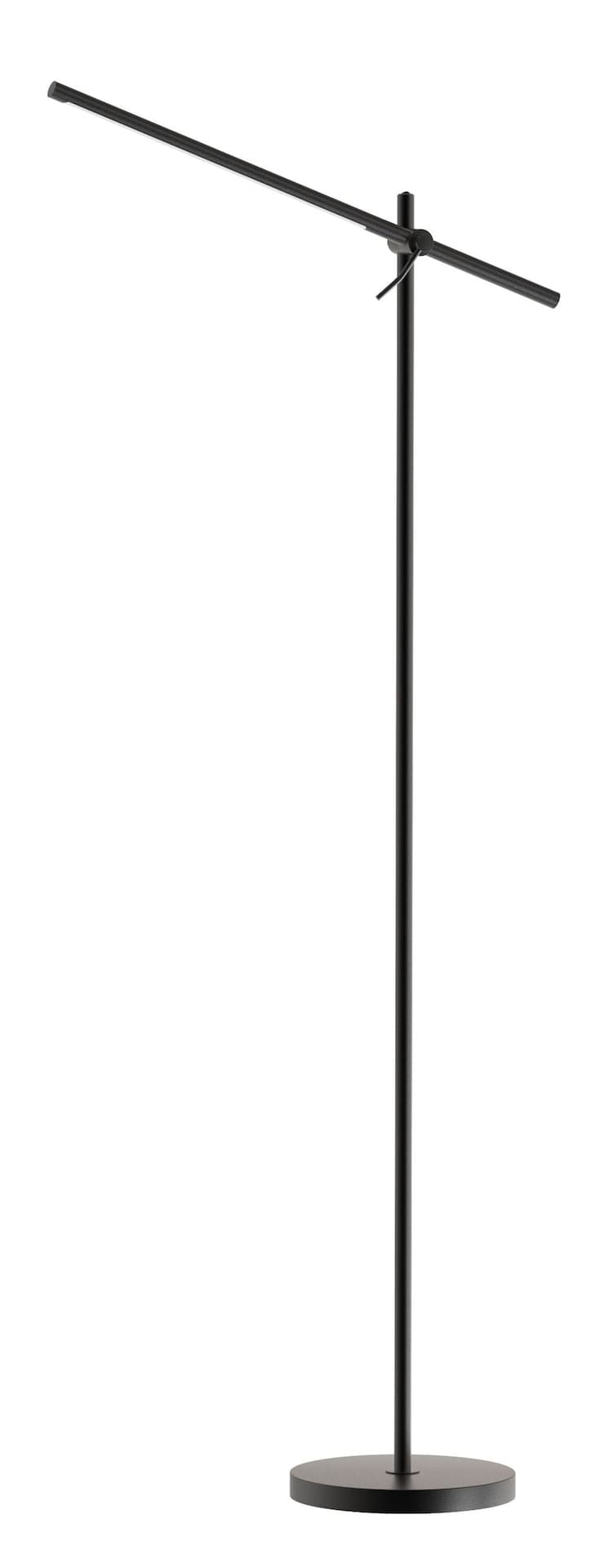 CANVAS Adjustable 800 Lumen LED Floor Lamp, 72.75-in, Black