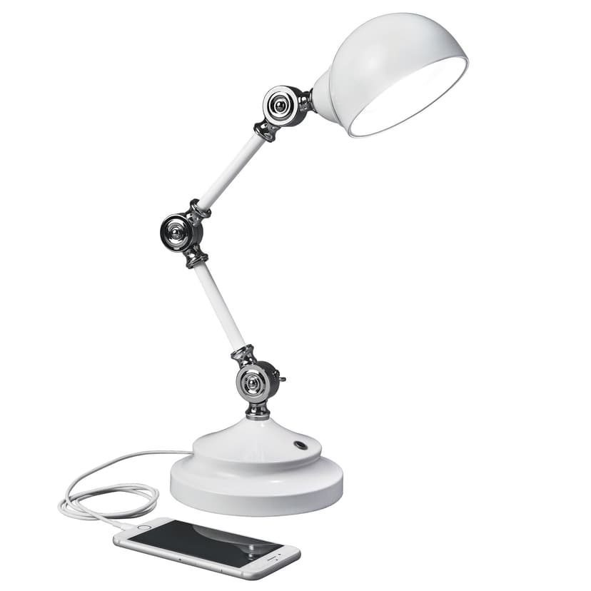 OttLite Revive LED Desk Lamp with USB Charging, White