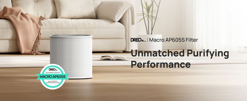 DREO Home Air Purifier Replacement Filter for Macro AP605S Air Purifier