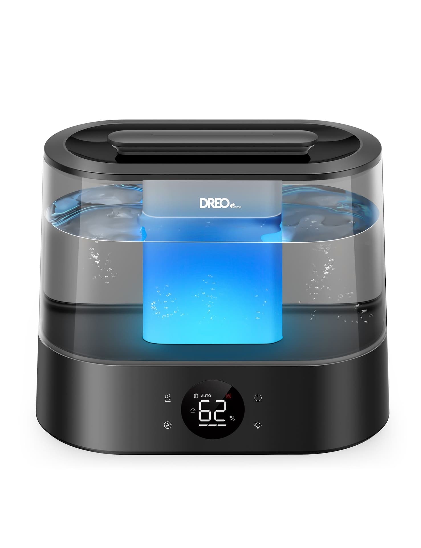 DREO Home Top Fill Smart Supersized Cool Mist Air Humidifier, Black, 4-L