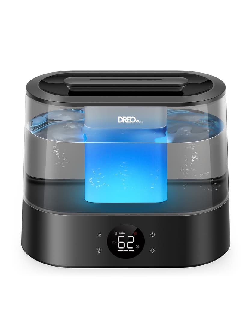 DREO Home Top Fill Smart Supersized Cool Mist Air Humidifier, Black, 4-L