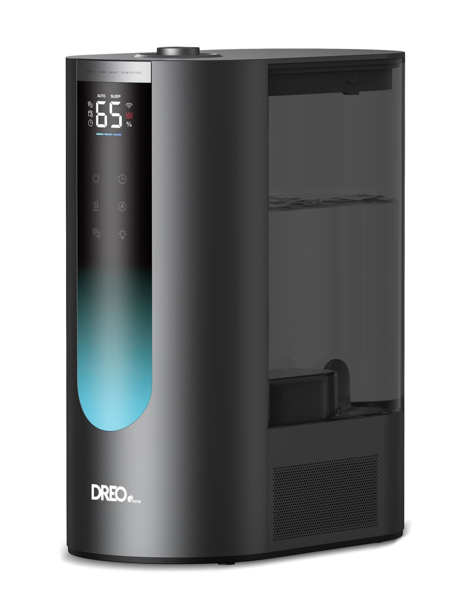 DREO Home Smart Warm & Cool Mist Air Humidifier for Large Rooms, Black, 6-L