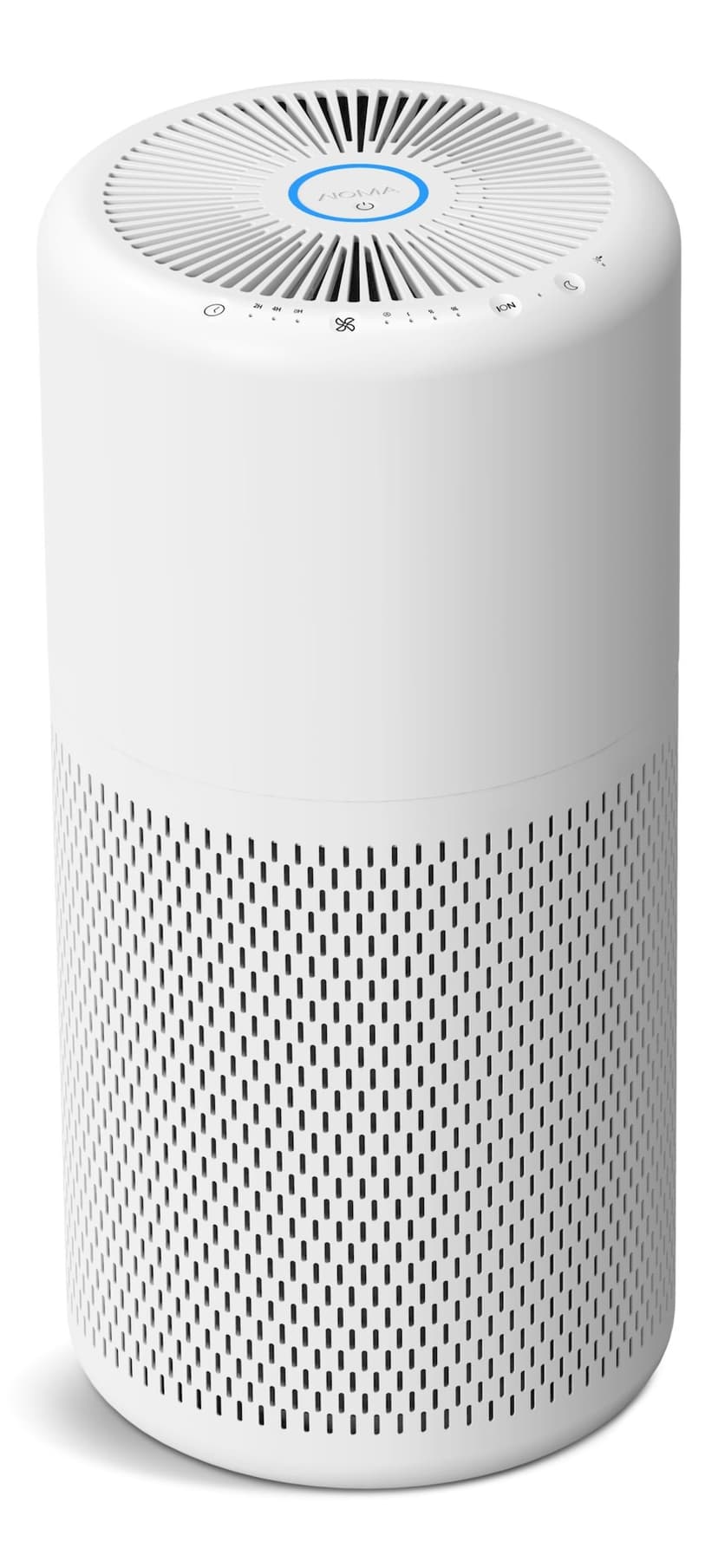 NOMA Medium True HEPA Air Purifier with Night Light, White, Medium Room