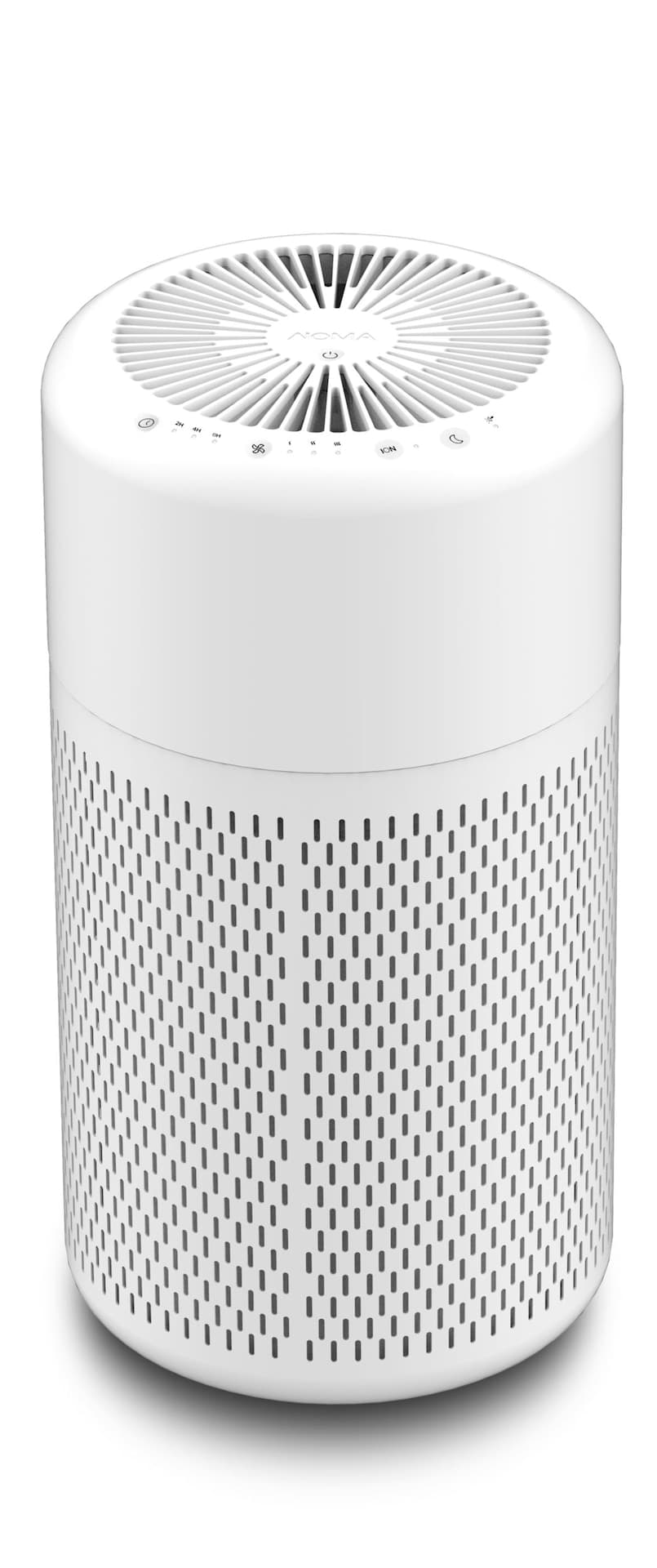 NOMA Small True HEPA Air Purifier with Night Light, White, Small Room