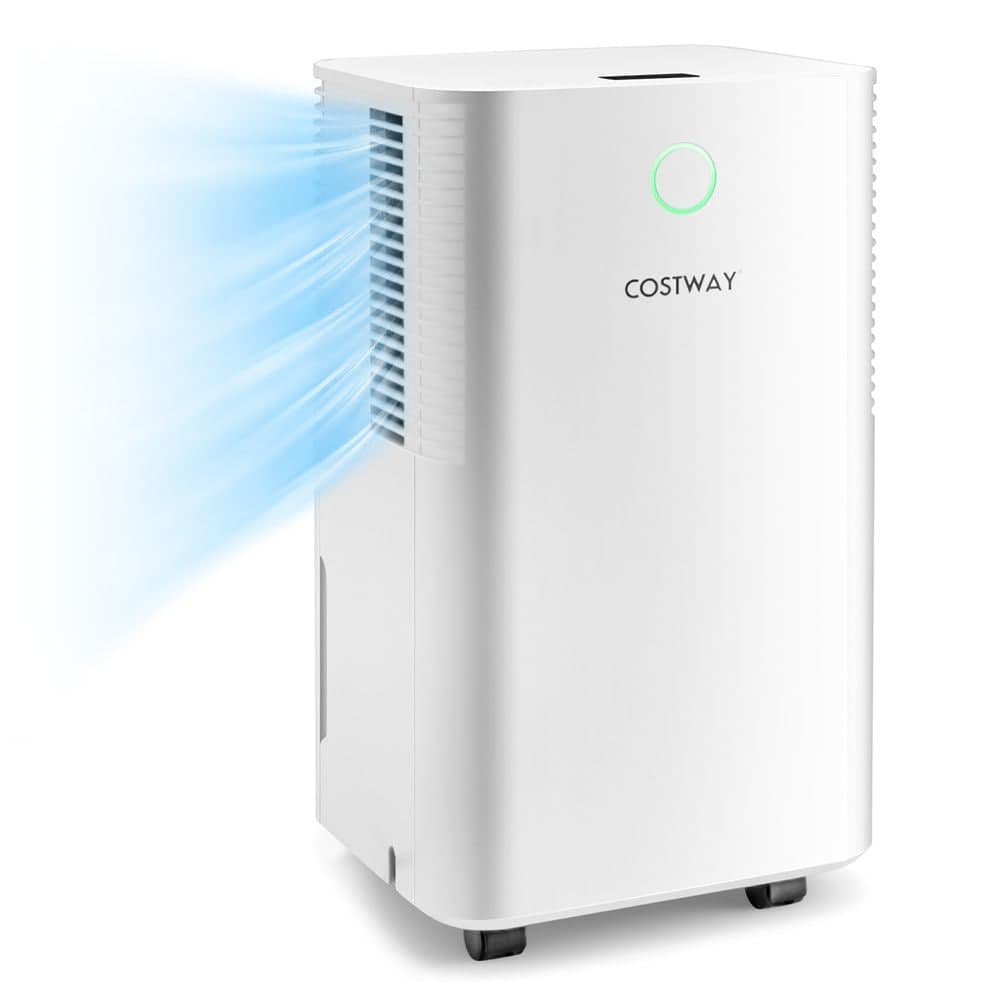 Costway 32 Pints Dehumidifier with Auto Defrost, Covers 1750-sqft, White