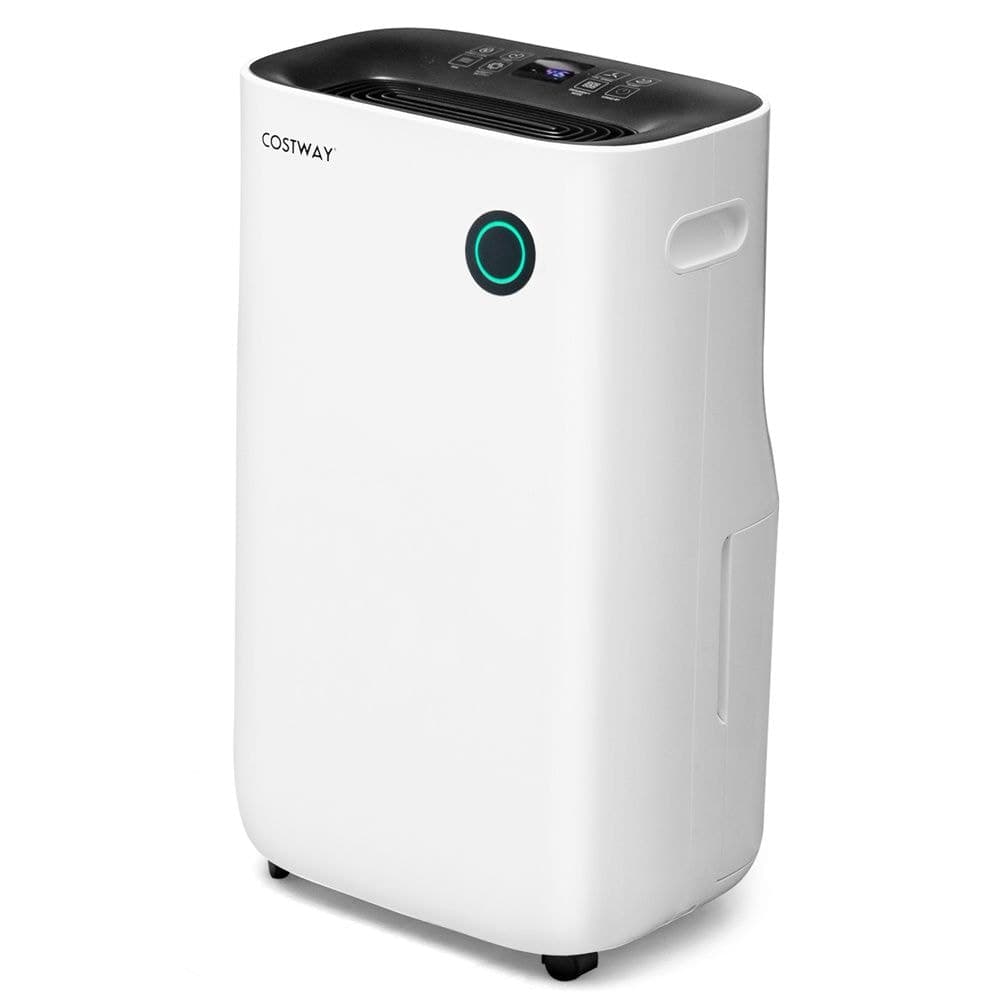 Costway 73 Pints Dehumidifier for Home and Basements, Covers 4500-sqft, White