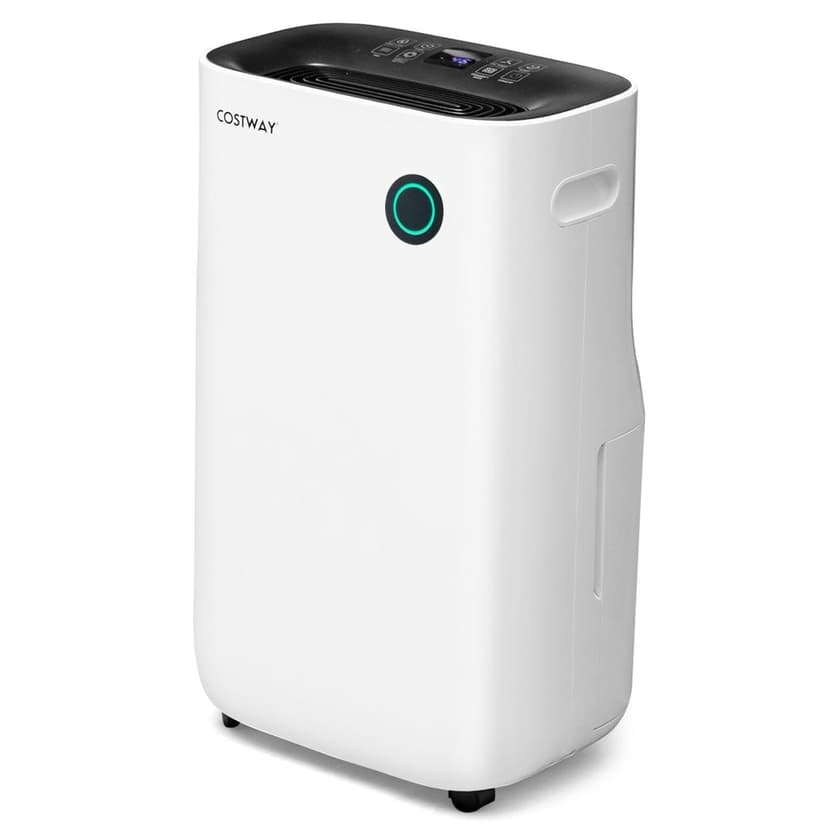 Costway 73 Pints Dehumidifier for Home and Basements, Covers 4500-sqft, White