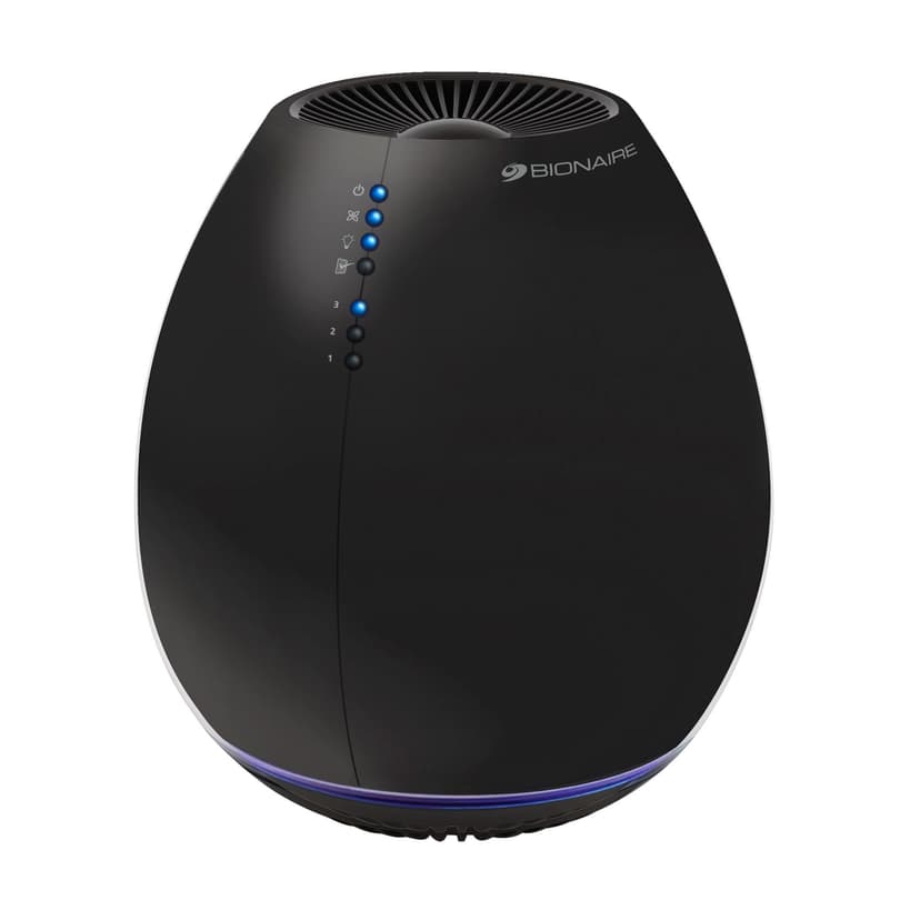 Bionaire Dust Cleaner with Night Light, Covers 540-sqft, Black