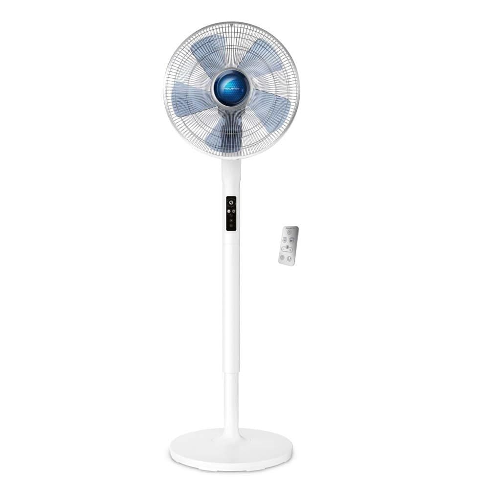 Rowenta Turbo Silence Extreme Oscillating Pedestal/Stand Fan with Remote Control, 5-Speed, White