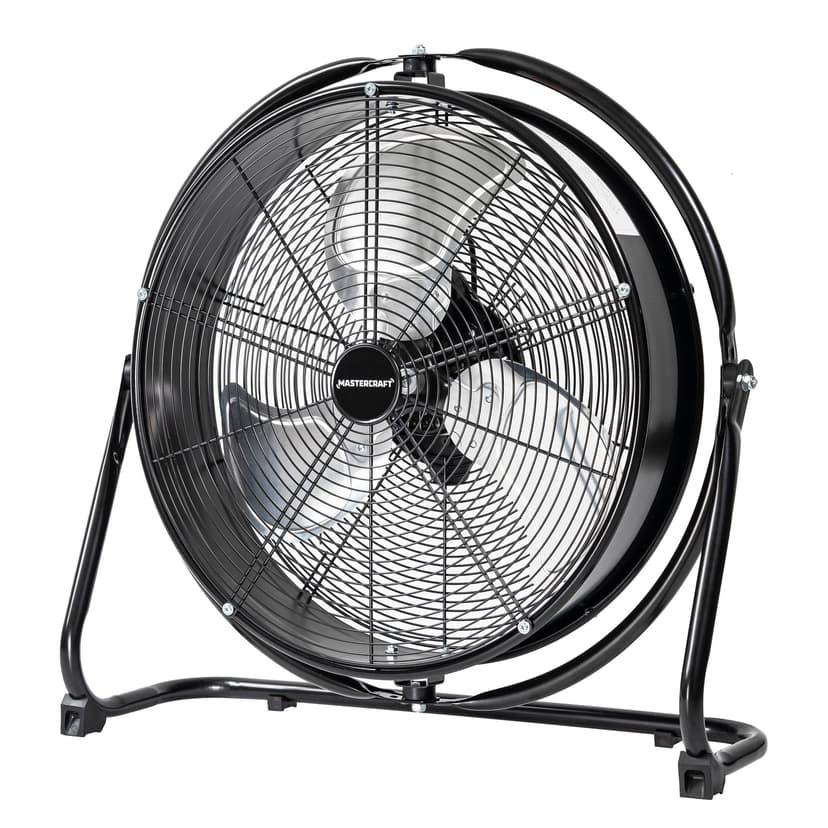 Mastercraft 2-in-1 High Velocity Slim Design Floor/Wall Fan, 18-in