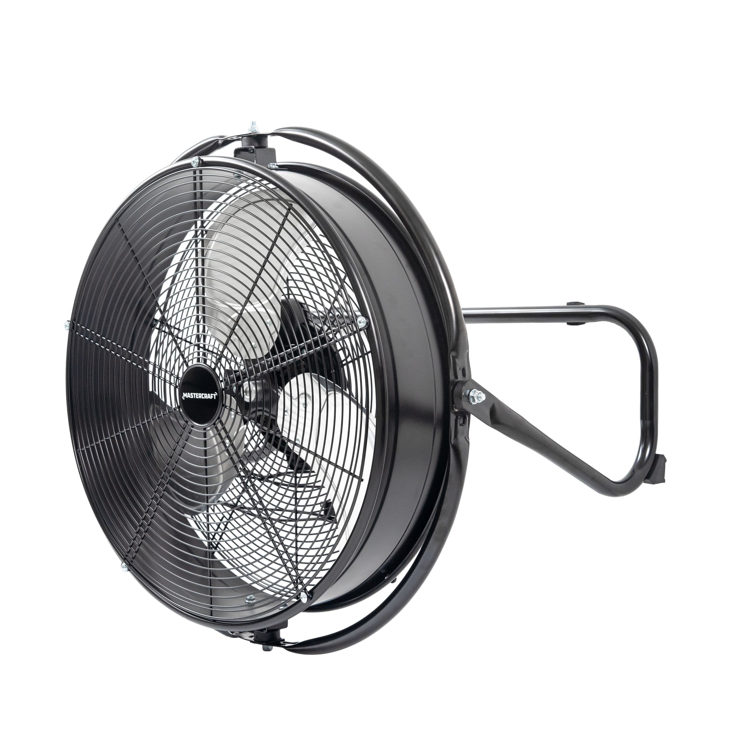 Mastercraft Floor/Wall Fan with 720-Degree Adjustable Head, 20-in