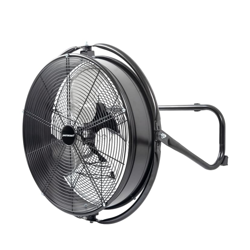 Mastercraft Floor/Wall Fan with 720-Degree Adjustable Head, 20-in