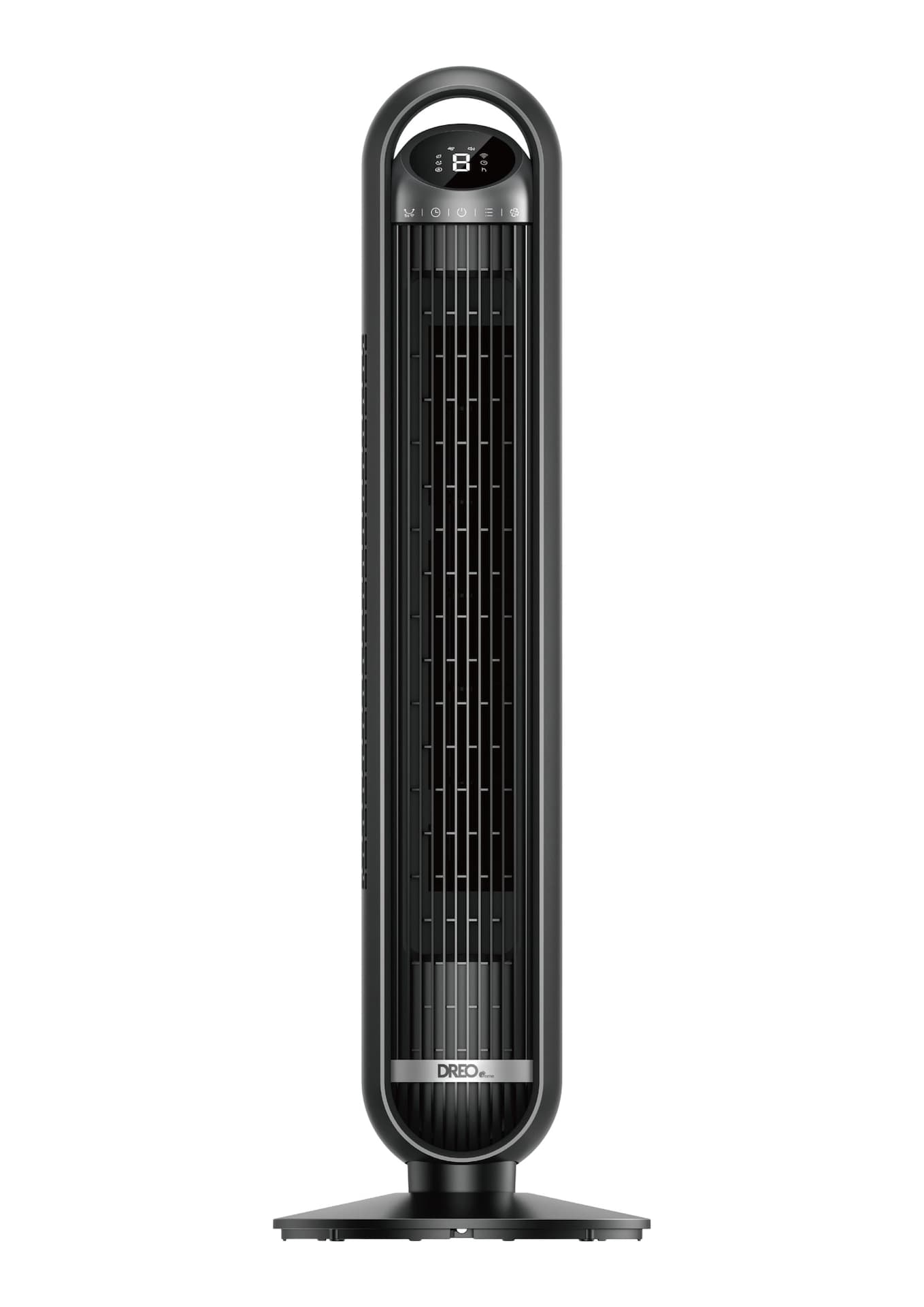 DREO Home Nomad Black Portable DC Smart Oscillating Quiet Tower Fan, 36-in