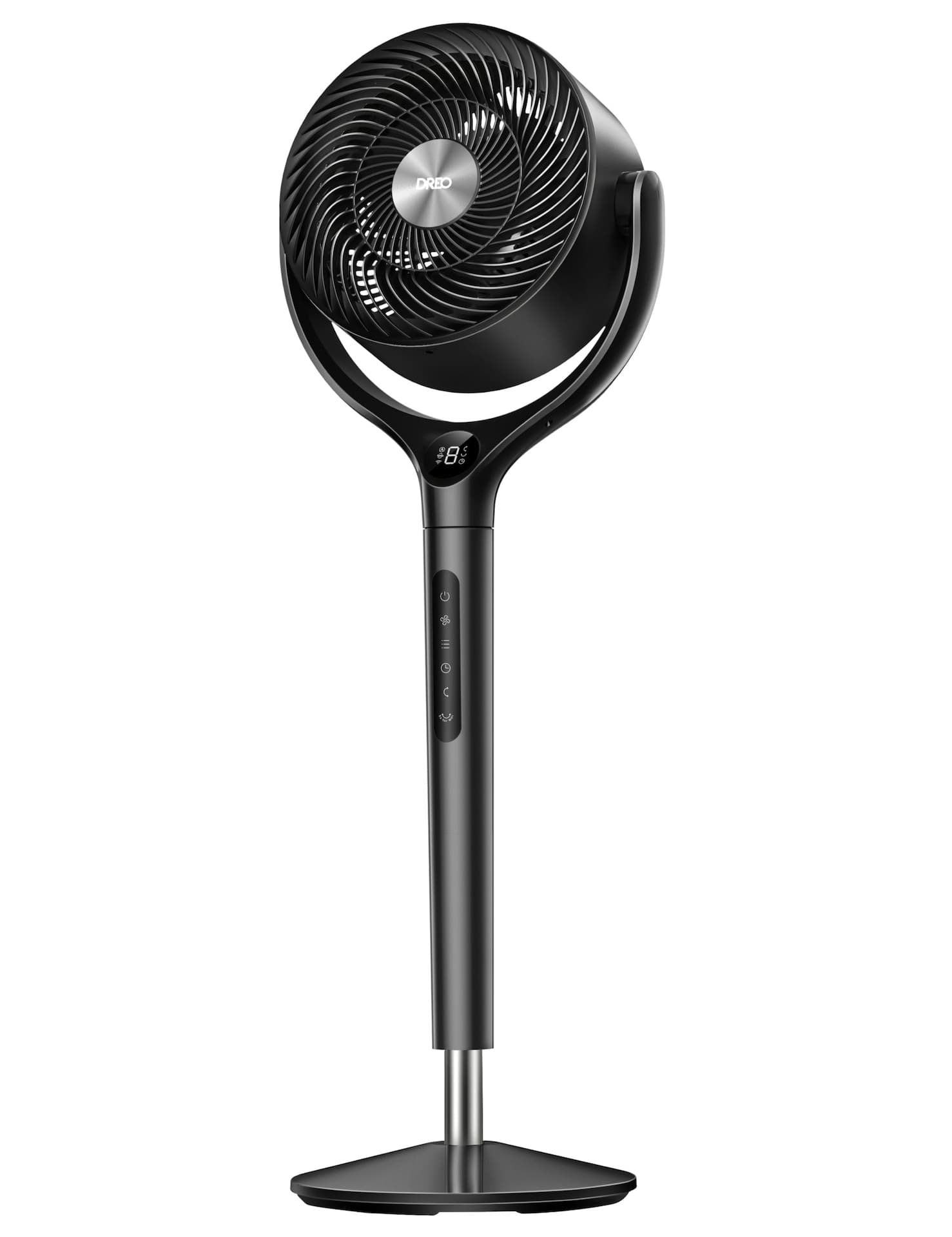 DREO Home DC Poly Grey 3D Oscillating Smart & Quiet Fan, 9-in