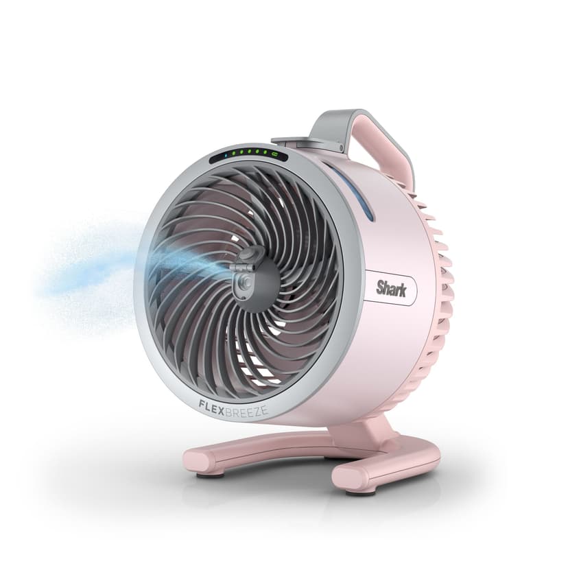Shark FlexBreeze HydroGo Portable Misting Fan, Pink