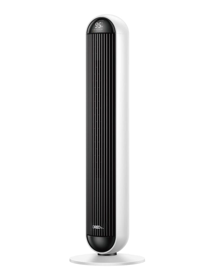 DREO Home 6-Mode Tower Fan and Heater Combo, White, 42-in