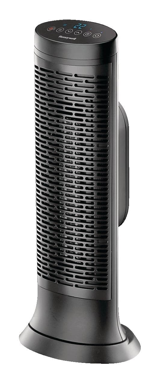 Honeywell HCE352C Digital Tower Ceramic Space Heater w/Thermostat, 1500W, Black