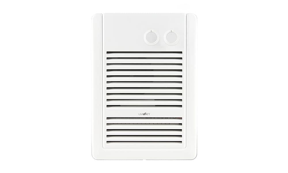 Stelpro Uniwatt Bathroom Wall Aeroconvecator/Fan Heater w/Control & Timer, 1000W, White