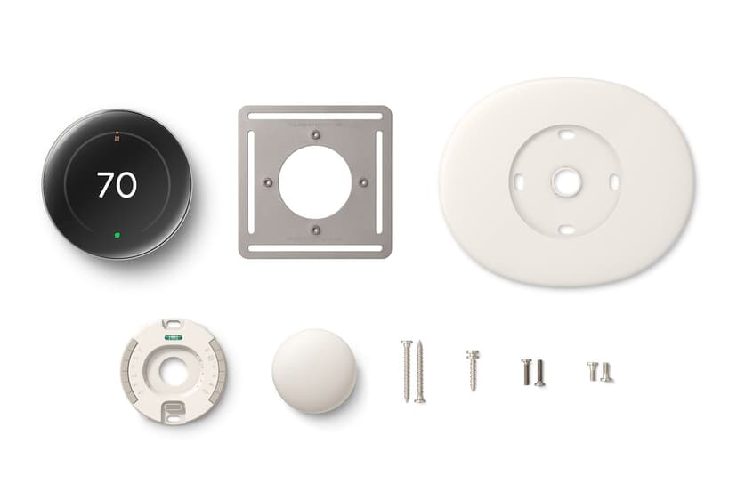 Google Nest Learning Thermostat 4th Gen, Polished Silver