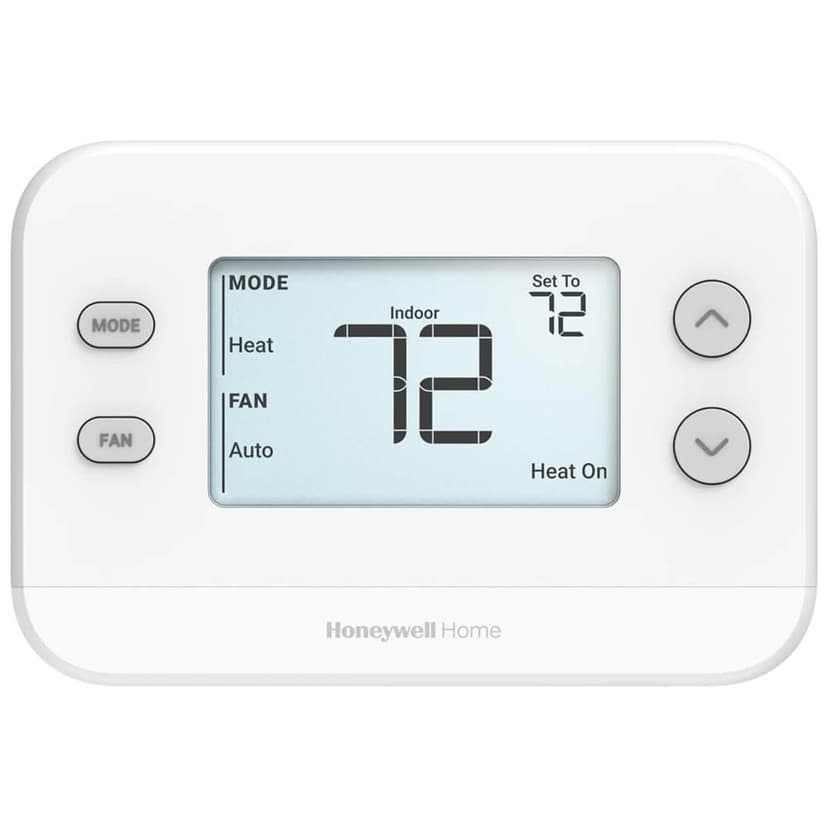 Honeywell Home RTHC11B/N Single Stage Digital Non-Programmable Thermostat, Battery Operated, White