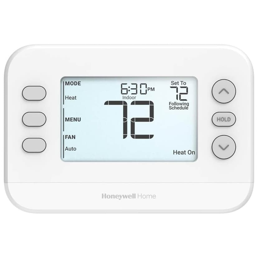 Honeywell Home RTHC20B/N 5-2 Day Single Stage Digital Programmable Thermostat, Battery Operated, White