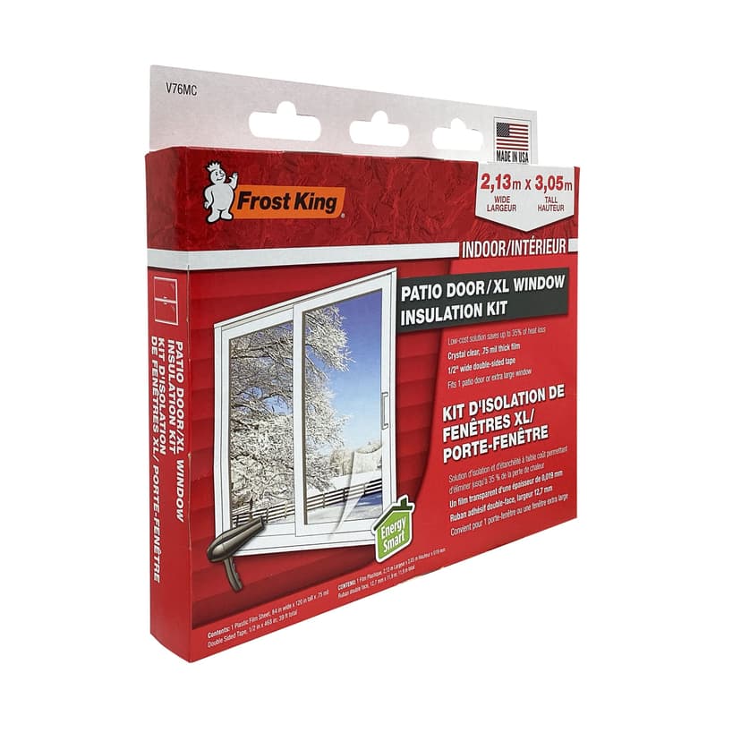 Frost King Patio Door Shrink Insulation Kit, 84-in x 110-in