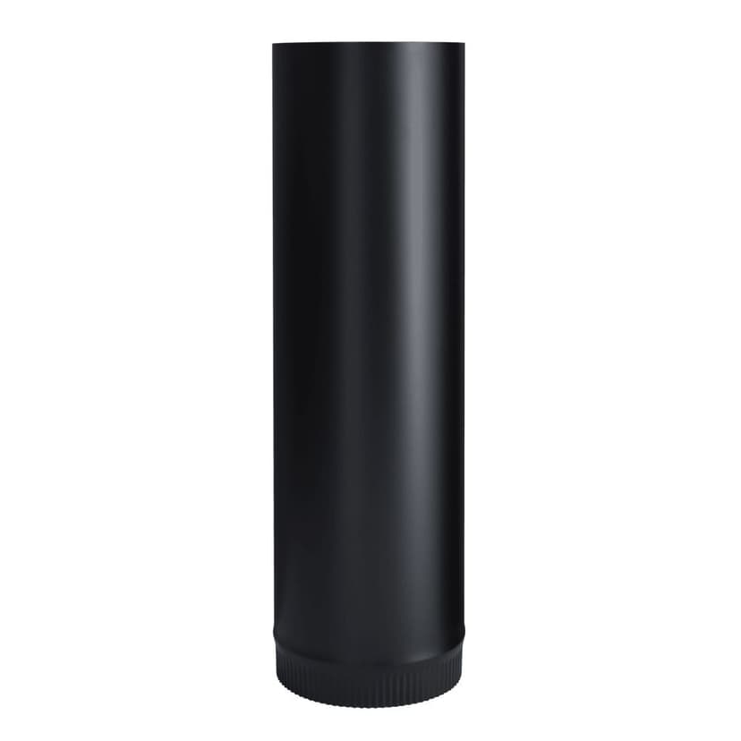 Imperial Fireplace Stove Pipe, 7-in x 24-in, Black Matte Finish